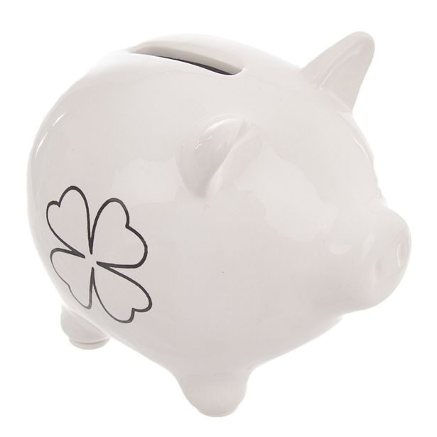 Pokladnička prasátko čtyřlístek