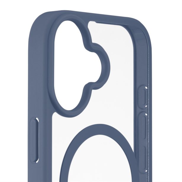 Hama Frame Protect, kryt pro Apple iPhone 17, magnetický, průhledný/modrý