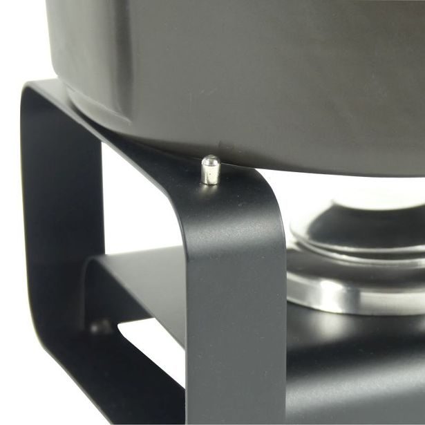 KELA Sada na sýrové fondue Roman keramika černá 9 kusů KL-16665