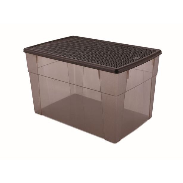 box 62,0l,59x39x35cm hnědý ELEGANCE-XXL high