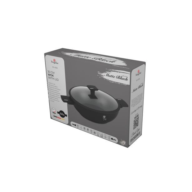 BERLINGERHAUS Sada nádobí s titanovým povrchem 15 ks Matte Black Collection BH-8198