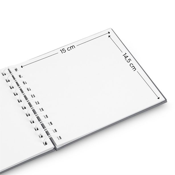 Hama album klasické spirálové FINE ART 18,5x15 cm, 30 stran, nová černá, bílé listy