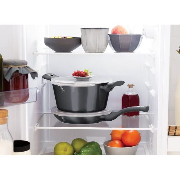 BERLINGERHAUS Kastrol s poklicí s mramorovým povrchem 28 cm Carbon PRO Line BH-6894