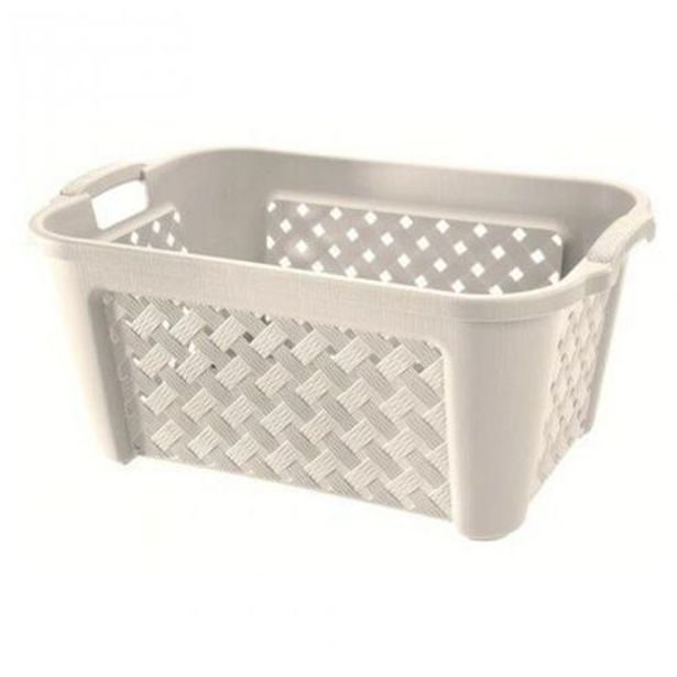 koš 35l na čisté pr. ARIANNA krémový, 58x38,2x26cm, plast