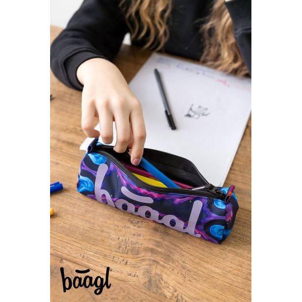 BAAGL Studentské pouzdro Marble