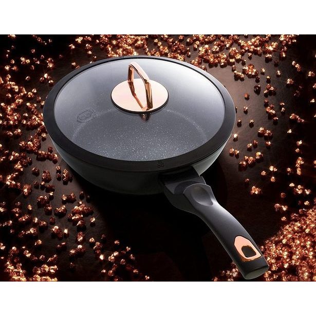 BERLINGERHAUS Pánev hluboká s poklicí 24 cm Black Rose Collection BH-1643