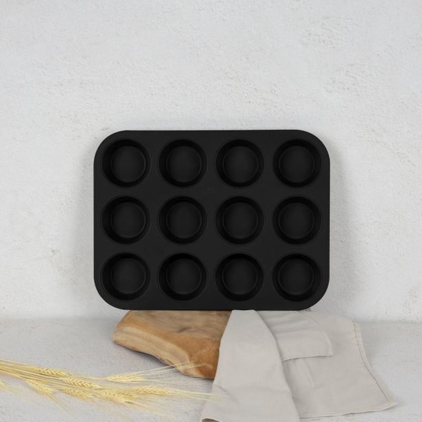 BERLINGERHAUS Forma na muffiny s nepřilnavým povrchem 12 ks Antracit Collection BH-8691