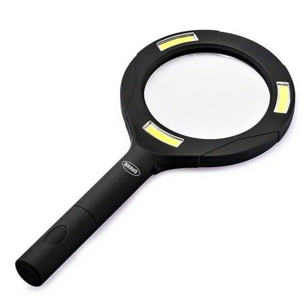 lupa s led podsvícením, 5x zoom B-4977, BRAVO