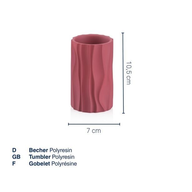 KELA Hrnek Merida polyresin černý 10,5 cm 7,0 cm KL-23765