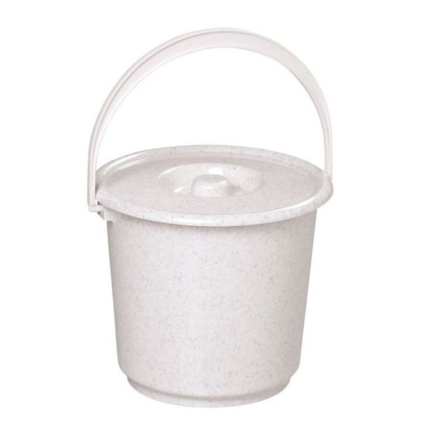 vědro 2,7l s víkem, potrav.atest (modré,granit)