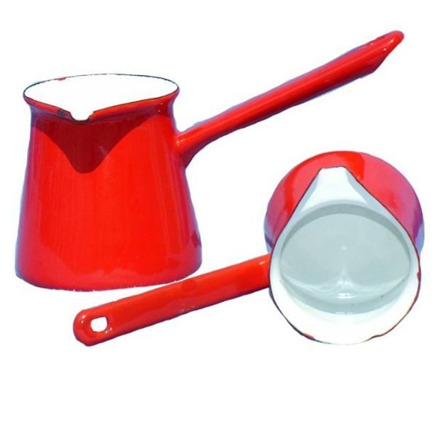 džezva 0,4l, d 9cm, ECO CERAMIC, smalt, mix barev