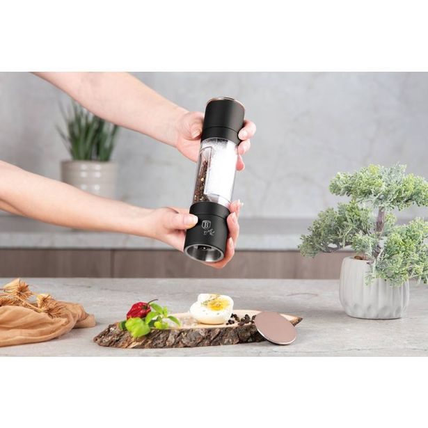 BERLINGERHAUS Mlýnek na pepř a sůl dvojitý Black Rose Collection BH-8553