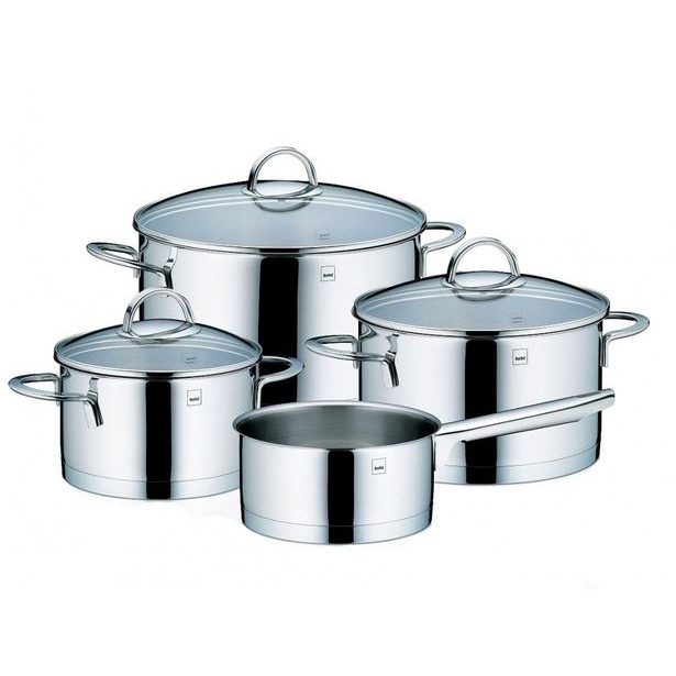 KELA Sada nádobí nerez 7 ks CAILIN lesklý povrch KL-10969