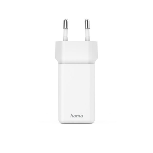 Hama rychlá USB nabíječka, 2x USB-C PD/QC, 40 W, super-mini