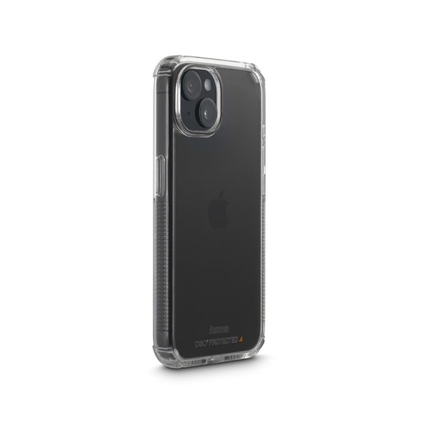 Hama Extreme Protect, kryt pro Apple iPhone 15, materiál D3O®, nežloutne, průhledný