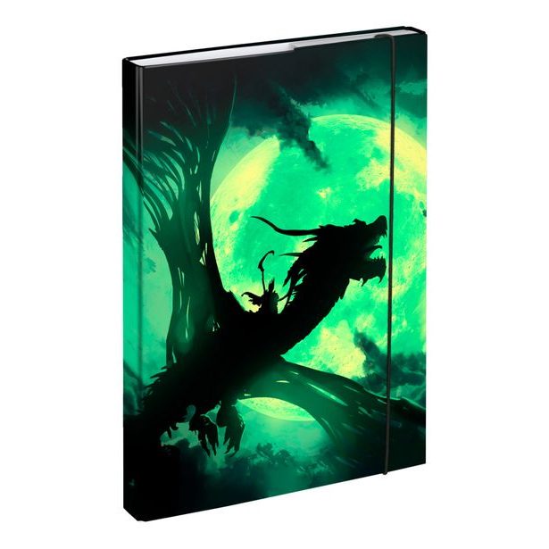 BAAGL SET 5 Ergo Drak: aktovka, penál, sáček, desky, box