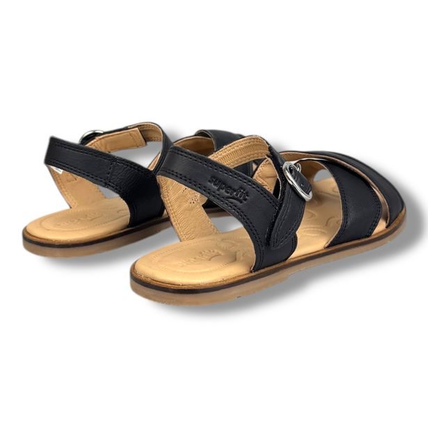 Dívčí kožené sandály Superfit FLAIR 1-001000-0000 Schwarz