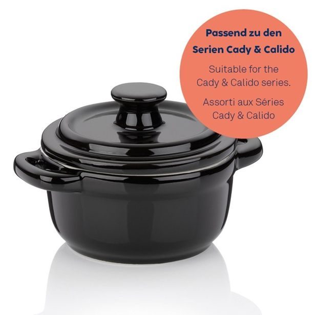 KELA Zapékací miska pekáček s poklicí MALIN 10 x 8 cm červená KL-11865