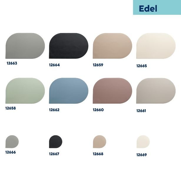 KELA Prostírání EDEL PU kůže nugát 45,0x30,0x0,17cm KL-12660