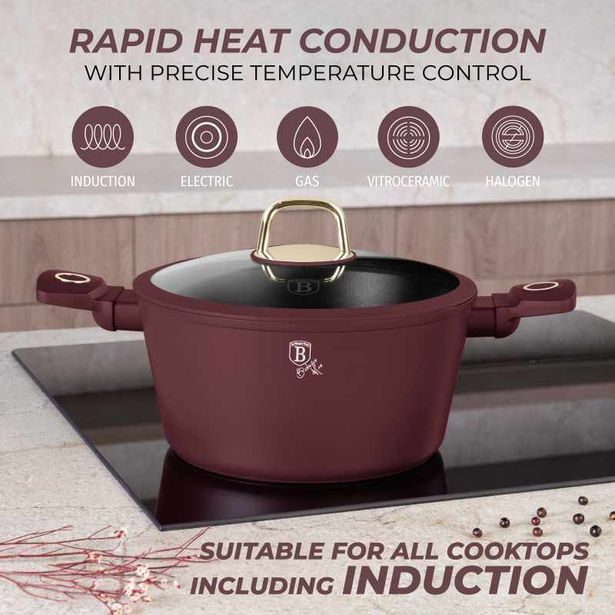 BERLINGERHAUS Sada nádobí s titanovým povrchem 15 ks Leonardo Collection BH-8051