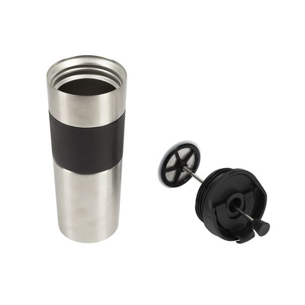 BERGNER Termohrnek 460 ml nerez černá BG-37789-BK