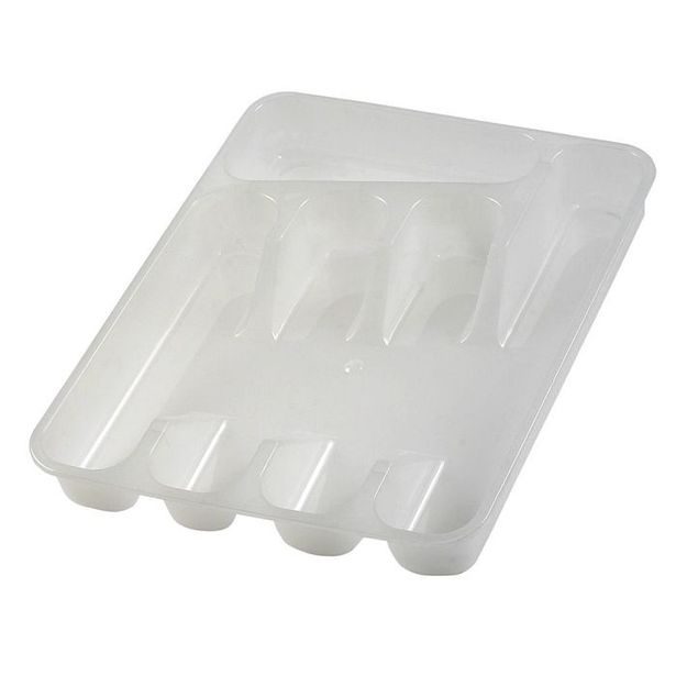 příborník 33,5x26,5x5cm, transp.,5přihr., plast