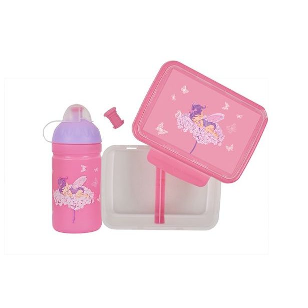 SET Květinová víla - zdravá láhev/zdravá sváča