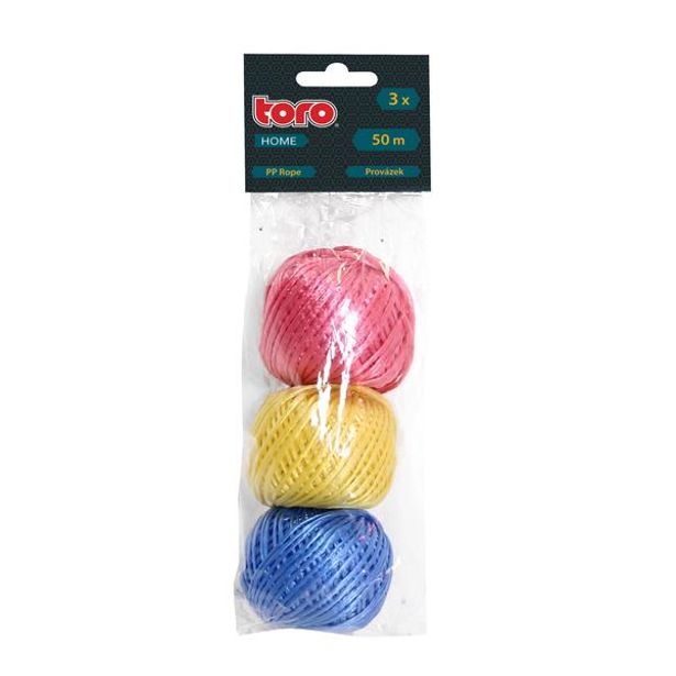TORO PROVÁZEK 1MMX50M, 3KS, ŽLUTÁ, RŮŽOVÁ, MODRÁ_hamashop
