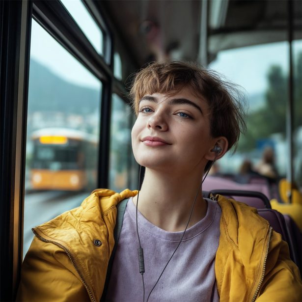 Hama USB-C sluchátka s mikrofonem Calm, mini špunty, černá