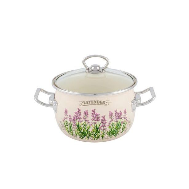 TORO BUCLATÝ HRNEC "LEVANDULE"SE SKL.POKLICÍ 2,5L,SMALT_hamashop