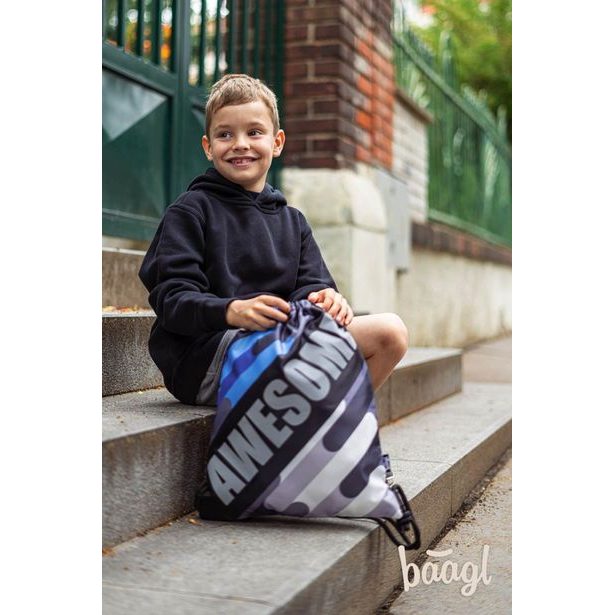 BAAGL Sáček na obuv Awesome - PRUHY Baagl