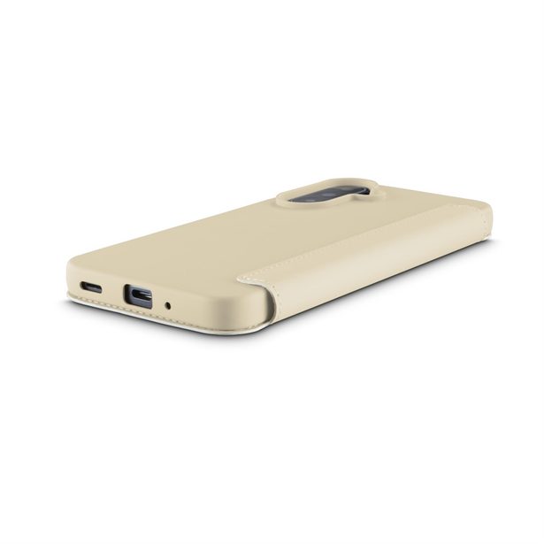 Hama Fantastic Feel, pouzdro-knížka pro Samsung Galaxy A17, hebký povrch, barva nude