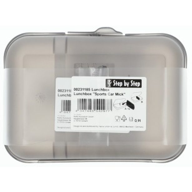 Krabička na svačinu Step by Step, Sports Car Mick, černá