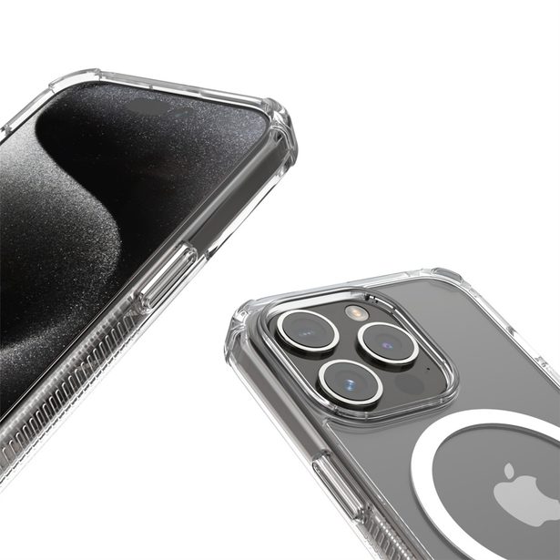 Hama Extreme Protect MagCase, kryt pro Apple iPhone 15, magnetický, D3O, nežloutne, průhledný