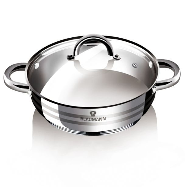 BLAUMANN Pekáč / kastrol s poklicí nerez 20 cm Gourmet Line BL-1001
