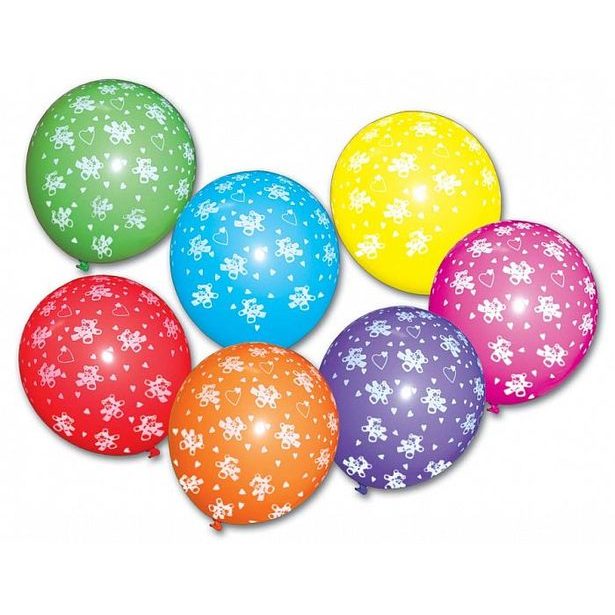 balónky 7ks MEDVÍDEK