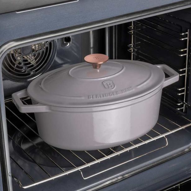 BERLINGERHAUS Pekáč litinový s poklicí 30 cm Taupe Collection BH-6541