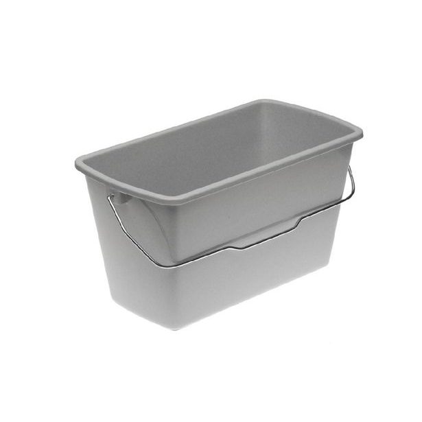 vědro 13l hran.,44x22x22,5cm, sever.šedé, plast