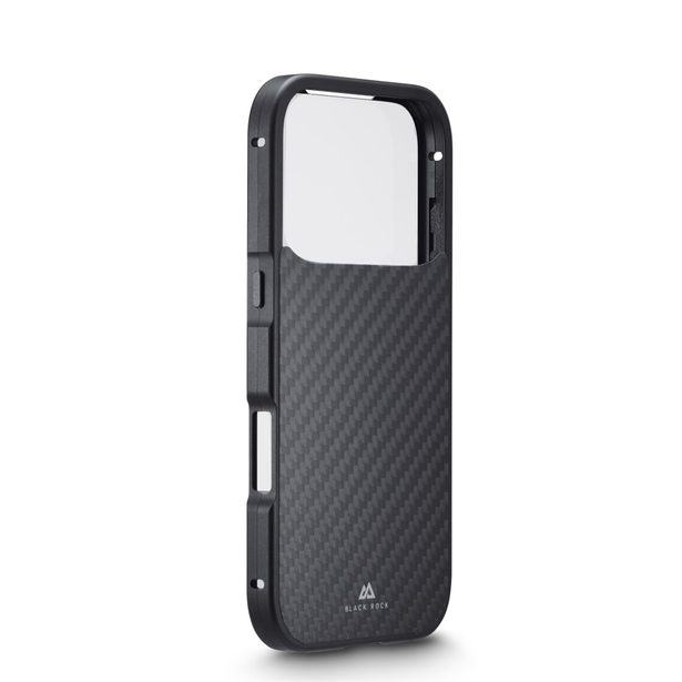 Black Rock 360° Glass, kryt pro Apple iPhone 17 Pro, skleněný, přední + zadní díl, karbonová úprava