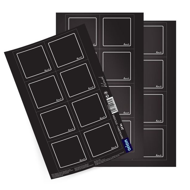 Samolepky na kořenky BLACK