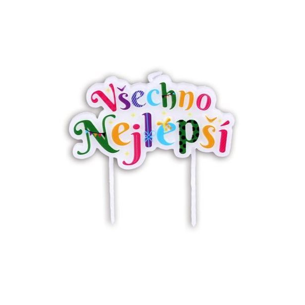 TORO SVÍČKY DORTOVÉ S DRŽÁČKEM VŠECHNO NEJLEPŠÍ_hamashop