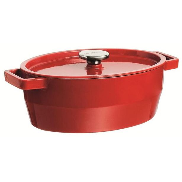 Pyrex KASTROL LITINOVÝ S POKL. PYREX 6L, 33X25CM, ČERVEN_hamashop