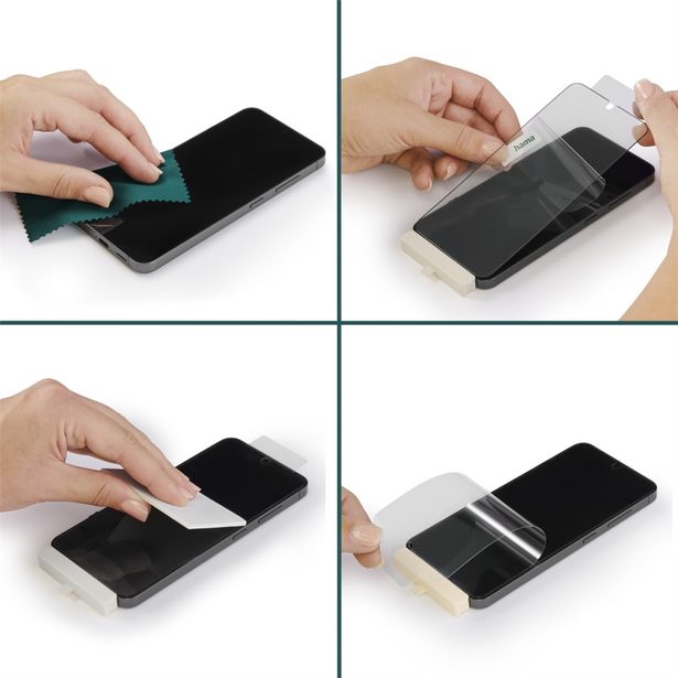 Hama Super Hybrid, ochranné sklo na displej pro Samsung Galaxy A56 5G, licence D3O®