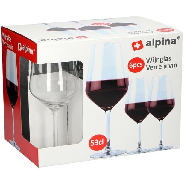 Alpina SKLENICE NA ČERVENÉ VÍNO ALPINA 530ML 6KS_hamashop