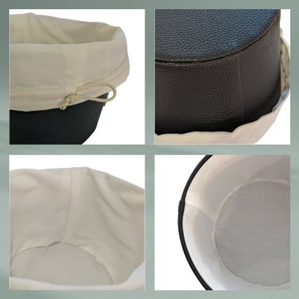 KELA Košík na chleba Grana PU kůže černá 11,0cm 28,0cm KL-12548