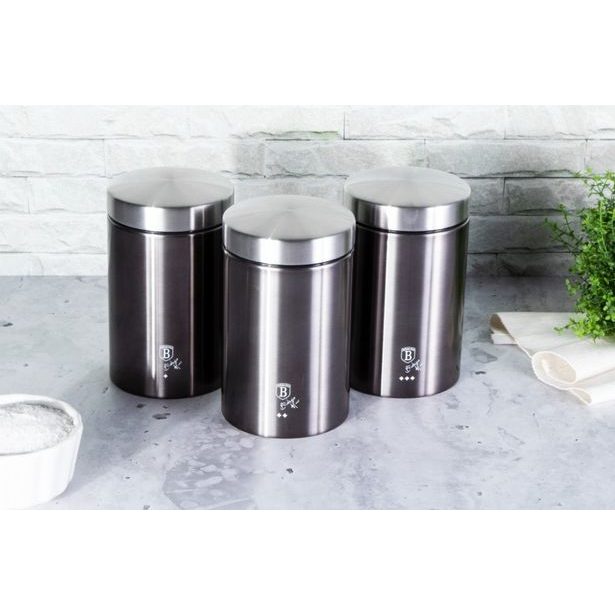 BERLINGERHAUS Dóza na potraviny sada 3 ks Carbon PRO Line BH-6718