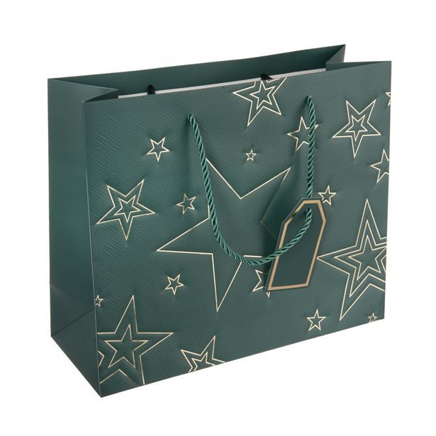 Dárková taška hvězda 31x12x26 cm