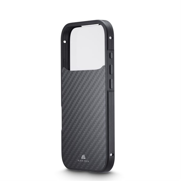 Black Rock 360° Glass, kryt pro Apple iPhone 17 Pro, skleněný, přední + zadní díl, karbonová úprava