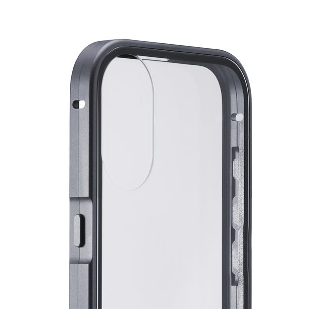 Black Rock 360° Glass, kryt pro Apple iPhone 17, skleněný, přední + zadní díl, průhledný/černý