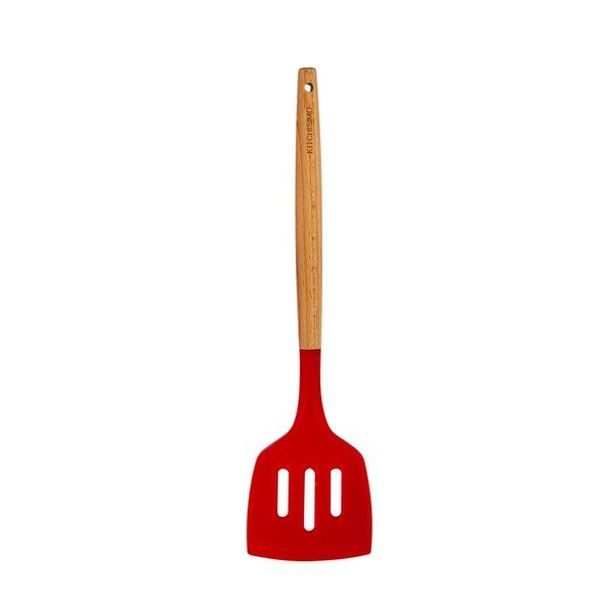 KITCHISIMO OBRACEČKA S DRÁŽKAMI"KITCHISIMO"ČERV.SILIKON/DŘEVO_hamashop
